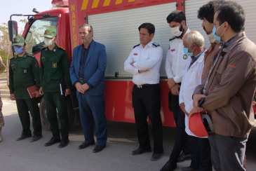 گرامیداشت هفته پدافند غیر عامل در کارخانه سیمان باقران